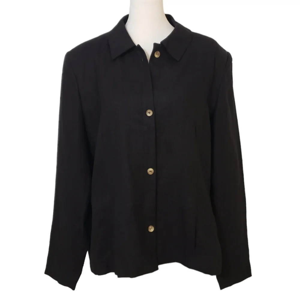 NWT Harve Benard By Benard Holtzman Women's Linen Jacket Size 16